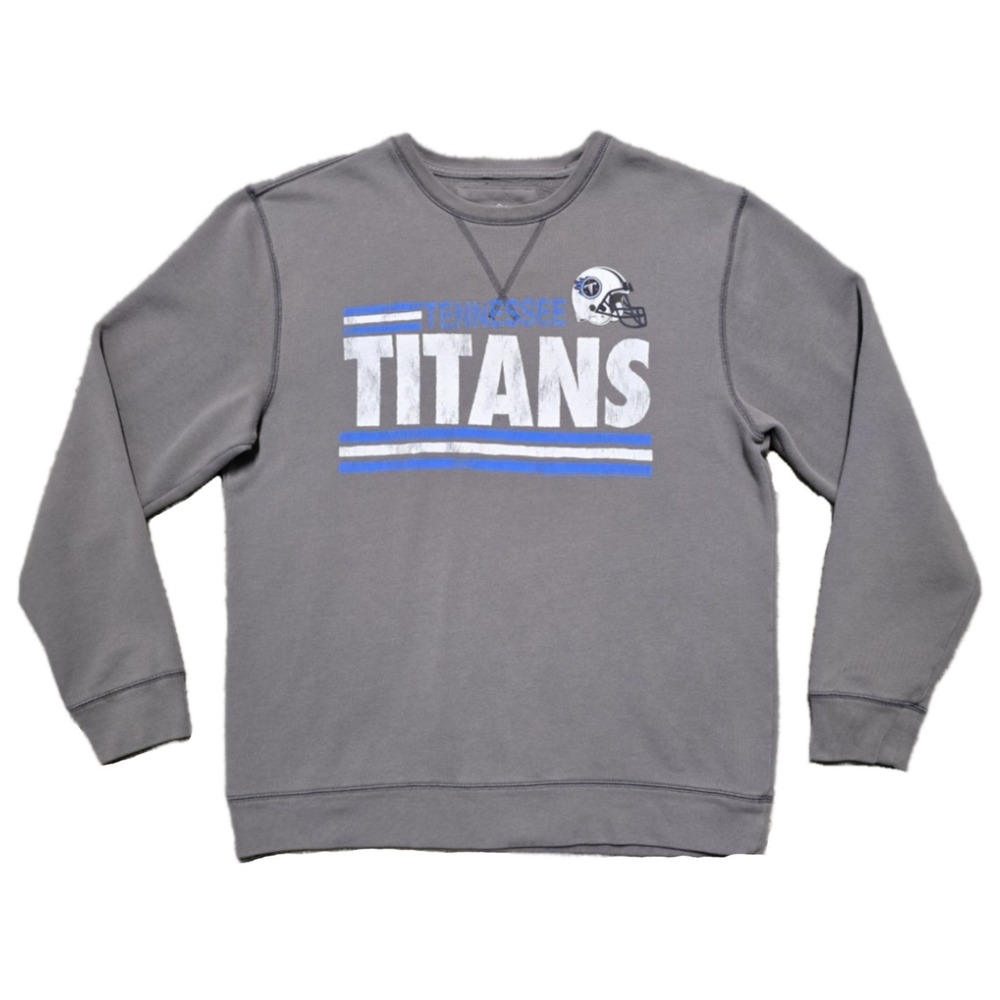 Vintage Tennessee Titans Sweatshirt Adult Large Gray NFL Crewneck Men Y2K‎